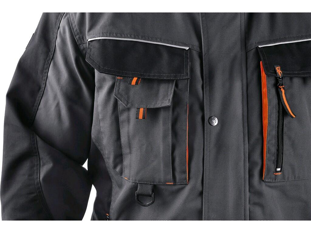 Blůza CXS SIRIUS LUCIUS, pánská, šedo-oranžová, vel. 56